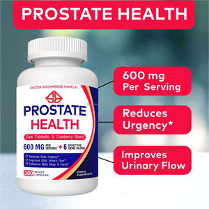 Suplemento OEM de Extracto Herbal de Saw Palmetto, Arándano, Vitamina D y Zinc para la Salud de la Próstata Masculina, Antioxidante y Refuerzo Inmunológico, 300 Cápsulas - Product Image 3