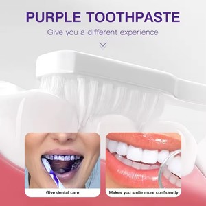 Suero para blanquear los dientes púrpura con logotipo personalizado <span class=keywords><strong>V34</strong></span>, 30ml, <span class=keywords><strong>corrector</strong></span> de color de pasta de hierbas con sabor a menta para adultos, uso en el hogar - Product Image 5