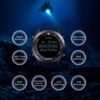 Jam Tangan Komputer Selam Tahan Air Sunroad 100m Bahan Stainless Steel Olahraga Luar Ruangan Pria Tahan Lama Portabel