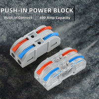 Bloc de distribution d'alimentation automobile à connexion rapide, 1 entrée 1 sortie, connecteur de câblage enfichable 250V 600A