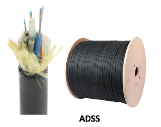 Outdoor Aerial Fiber Optical Cable ADSS 24 48 96 144 Core Outdoor Fiber Optic Cable cheap price
