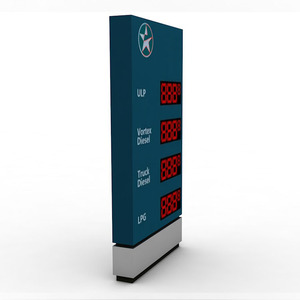 Biển Hiệu <span class=keywords><strong>Pylon</strong></span> Biển Quảng Cáo Ngoài Trời Biển Hiệu Trạm Xăng Xây Dựng Trạm Xăng Xây Dựng Ngoài Đường Bằng Thép Không Gỉ Bán Buôn - Product Image 2