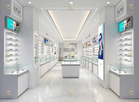Offre Spéciale en bois lunettes de soleil support lunettes vitrine vitrine pour optique magasins centre commercial kiosques lunettes vitrine kiosque