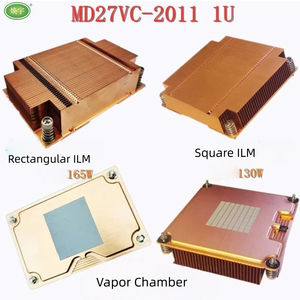 Медный кулер для сервера 1U, для сокета LGA2011 (квадратный/прямоугольный), с испарительной камерой, для систем HP, Dell, <span class=keywords><strong>E5</strong></span>, X99 - Product Image 1