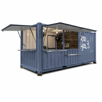 Cabine Modulaire Préfabriquée Contemporaine pour Bar de Plage, Chambre, Maison Conteneur, Lounge Mobile Résistant à la Corrosion au Bord de Mer