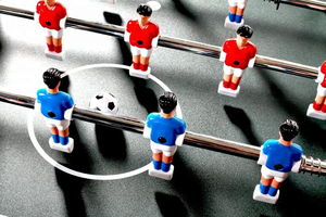 Jeu de pieds de bébé pliable à faire soi-même Table de football de 4 pieds Table de baby-foot pas cher à vendre - Product Image 5