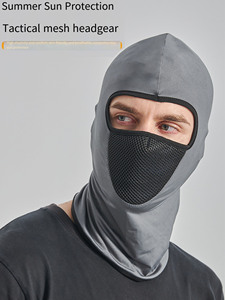 Vente en gros de cagoules en maille personnalisées avec logo, coupe-vent, respirantes, protection solaire, couvre-visage intégral pour casque, <span class=keywords><strong>masque</strong></span> de ski - Product Image 4