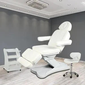 Kangmei 3电机便宜的可躺式水疗沙龙高度提升治疗电动按摩桌化妆品面部椅子