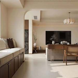 Mesa de Comedor de Madera Estilo Crema Antigua, Mueble de Salón, Diseño Gráfico Personalizado para Toda la Casa, para Proyectos de Apartamentos o Villas - Product Image 4