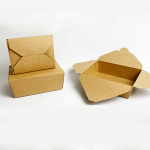 <span class=keywords><strong>Caja</strong></span> de Papel Kraft para Alimentos, Redonda o Rectangular, Desechable, Ecológica, con Ventana de PVC, Personalizable con Logotipo, para Llevar - Product Image 3