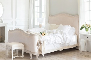 Lit de Luxe en Bois Massif Style XV de France pour Chambre à Coucher, Lit Rétro Grand Format pour Mariage MY2023041301, Lit en Bois Massif pour Chambre à Coucher MY20230 - Product Image 5