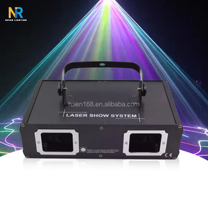 <span class=keywords><strong>Pro</strong></span> <span class=keywords><strong>RGB</strong></span> 3in1 Projecteur de lumière Laser couleur Double tête Laser Show avec effet de numérisation pour DJ Theme Park Source de lumière LED - Product Image 6