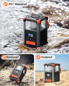 Led cắm trại ánh sáng sạc không dây khẩn cấp ngân hàng điện 16000mAh sạc nhanh di động ngoài trời không thấm nước panel năng lượng mặt trời 236.8wh - Product Image 3