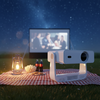 Projecteur portable mini LED JUNUO C880 4K 720P, home cinéma, Android 14, projecteur intelligent, BT double bande, WiFi, haut-parleurs intégrés