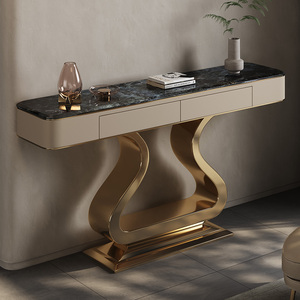 Table <span class=keywords><strong>console</strong></span> d'<span class=keywords><strong>entrée</strong></span> moderne et luxueuse, simple et créative, meuble de salon, meuble d'appoint pour hôtel, villa, avec tiroir - Product Image 1