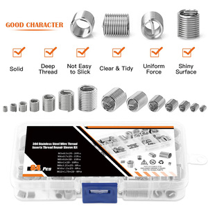 84 cái SUS304 Metric m3m4m5m6m8m10m12 dây chủ đề chèn thép vỏ bọc loại vít sửa chữa tay áo bộ loại - Product Image 4