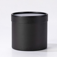 INUNION Premium-Qualität Umarmungs-Box Reine Farbe Runde Blumenbox 12cm Zylinder Blumenstrauß-Verpackung für Blumen-Geschenkanordnungen