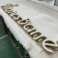 Custom Led Light 3D Channel Letter Iluminado Metal Shop Outdoor Sign Bar Logo Board para negocios