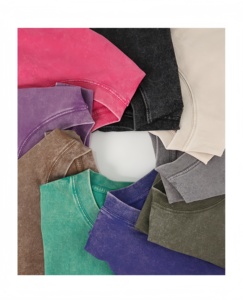Lucky-Number เสื้อยืด NO.<span class=keywords><strong>6</strong></span>ชุด fantasyverse ผ้าฝ้าย100% ไหล่ปล่อยลง Crewneck กรดเฮฟวี่เวท - Product Image 6