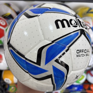 Ballon de football à prix avantageux, thermocollé, en cuir PU de haute qualité, taille 5, logo personnalisé, pour match officiel - Product Image 4