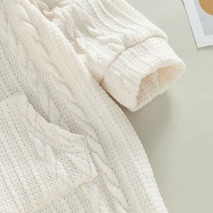 Children's <strong>Knitted</strong> <strong>Sweater</strong> Pullover Fall Kids Girls Solid Color Clothes Set Infant Warm Knitwear Jumper - Product Image 5