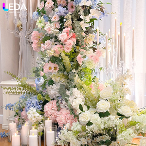 ซุ้มดอกไม้ประดิษฐ์ผ้าไหมหลากสีสัน รุ่น Monet Garden Series ของ LEDA สำหรับตกแต่งงานแต่งงานและงานปาร์ตี้ - Product Image 4