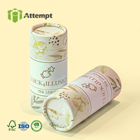Boîte cylindrique rigide personnalisée haut de gamme en matériaux recyclés biodégradables avec doublure en éponge, pelliculage mat et gaufrage, réutilisable pour le café