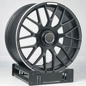 メルセデスCLS CLA CLE C200 C43 C63 A200 GT50 GT55用BKU鍛造ホイール 5x112 18 19 20 21 22インチ サンティブラック モノブロックリム - Product Image 4