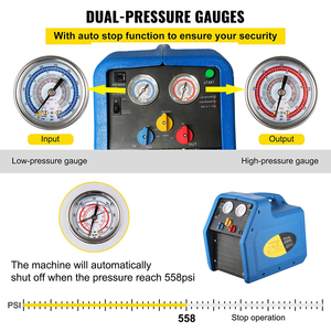 Máquina de Recuperación de Gas <span class=keywords><strong>Refrigerante</strong></span> para Aire Acondicionado HVAC con Protección de Sobrecarga del 80% para Otras Aplicaciones de Refrigeración - Product Image 4