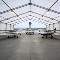 Tente multifonctionnelle à grande portée en aluminium et PVC pour hangar d'avions, hall d'exposition et entrepôt industriel