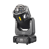 Projecteur LED Flying Star Hammer 100W RGBW Laser Strobe à tête mobile unique, effet lumineux DMX512 4 couleurs, avec effet arc-en-ciel