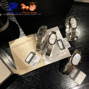 Longnes Hot Sale Luxury Ladies Stainless Steel Strap Wristwatch Simple Dial with Diamond Quartz Movement Beautiful Oval Shape BV - Product Image 3