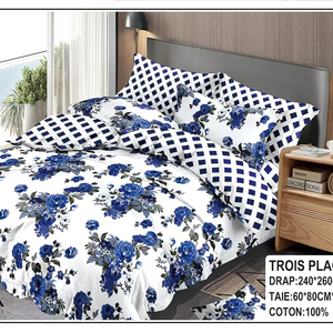 Tùy chỉnh Jimmy dệt bông tấm Hot Bán AB thiết kế 2 tấm ga trải giường và 2 vỏ gối Bộ Nữ Hoàng 100% bông phẳng tấm ga trải giường - Product Image 3