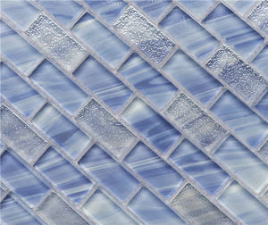 <span class=keywords><strong>Mosaico</strong></span> in Vetro Cristallo <span class=keywords><strong>Digitale</strong></span> a Getto d'Inchiostro Blu e Bianco Misto - Product Image 4