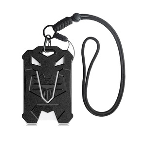 New multi-functional name tag <b>holder</b>, vertical version, hand-woven paracord, school <b>ID</b> tracker, neck strap, in stock. - Product Image 4