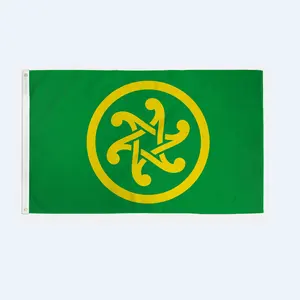 Pancelestetik poliester murah 3X5 kaki bendera bersejarah Celt Pride dengan dua grommet