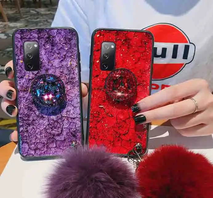 Mobile Phone Cases for Samsung S23 Phone Case A53 Marble S21fe All-Inclusive A73 Epoxy S9 Drop-Resistant Note10 Wallet cover