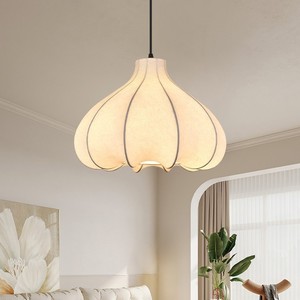 Lámpara de araña de seda con forma de cebolla E27 de una sola cabeza 40cm 50cm 60cm para dormitorio, estudio, sala de estar, hotel - Product Image 1