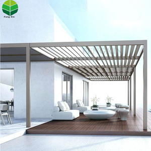 Elegante tubo cuadrado al aire libre de aluminio automático pérgola <span class=keywords><strong>louvre</strong></span> gazebo - Product Image 4