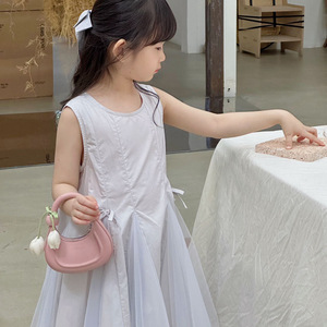 Bolsa Transversal Infantil Coreana da Moda com Flores, <span class=keywords><strong>Mini</strong></span> Bolsa de Ombro Princesa, Acessório de Moda para Meninas Pequenas - Product Image 1