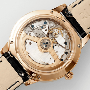 Women's Automatic Mechanical Watch with Moon Phase Indicator Diamond Bezel Leather Strap Polished Metal Case for Formal - Product Image 6