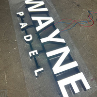 Lettres en relief 3D personnalisées à LED, éclairées par l'avant, enseigne lumineuse, enseigne illuminée pour hôpital, devanture de magasin, logo mural, intérieur/extérieur
