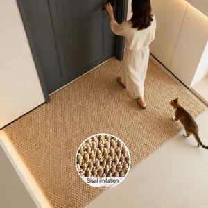 Alfombra de Lujo Moderna y Resistente a Mordeduras para Mascotas, con Material de Imitación de Sisal Duradero para Perros y Gatos, Resistente a Arañazos, para Interiores y Exteriores - Product Image 4