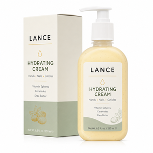 <span class=keywords><strong>Crema</strong></span> <span class=keywords><strong>Mani</strong></span> Nutriente <span class=keywords><strong>e</strong></span> Idratante Lance OEM 50ml per <span class=keywords><strong>Mani</strong></span> Secche, Screpolate, <span class=keywords><strong>Unghie</strong></span> <span class=keywords><strong>e</strong></span> Cuticole, Anti-Invecchiamento con Vitamina <span class=keywords><strong>E</strong></span> <span class=keywords><strong>e</strong></span> Burro di Karité - Product Image 1