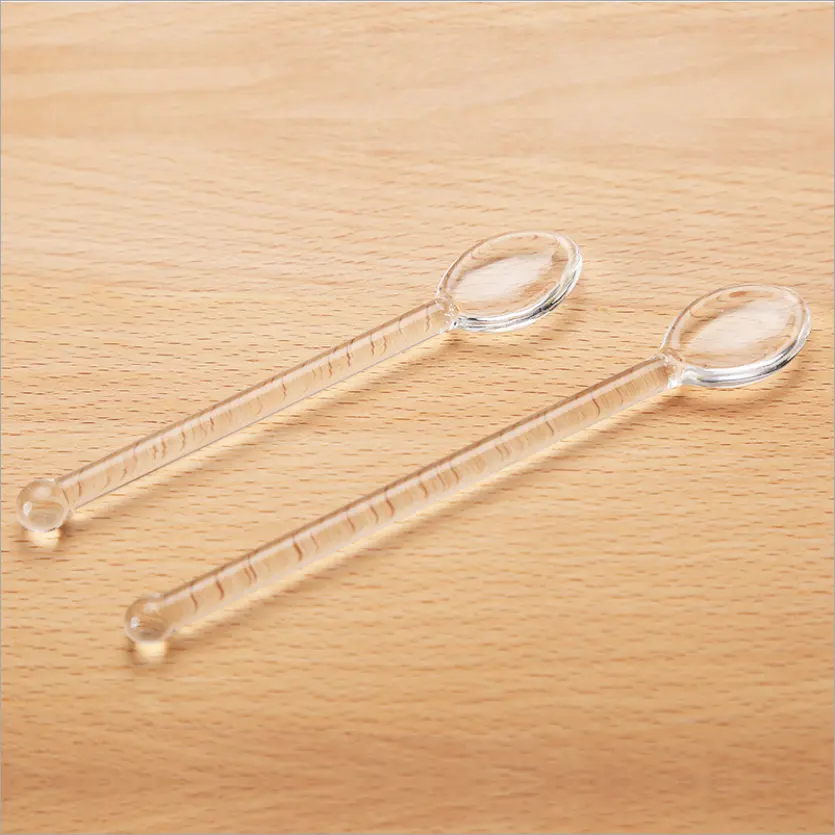 Borosilicaat Helder Glas Koffie Thee Lepel kleine mooie honing thee glas lepel