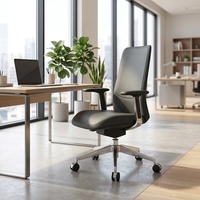 Chaises de bureau de direction ergonomiques pivotantes en cuir de luxe pour la vente en gros