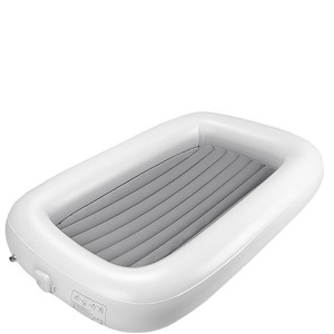 Letto gonfiabile portatile da viaggio per bambini moderna culla per neonati compatta con lati alti per bambini e neonati - Product Image 1