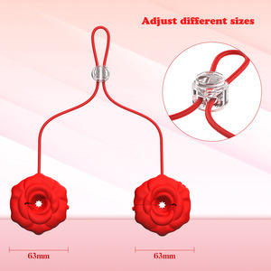 เครื่องกระตุ้นหัวนมแบบหนีบ รุ่น Rose พร้อมระบบสั่น 9 โหมด ชาร์จผ่าน USB กันน้ำระดับ IPX7 สำหรับผู้หญิง - Product Image 3