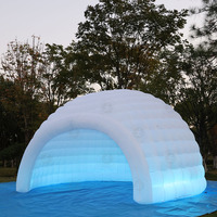 Dôme de tente gonflable blanc pour soirée de mariage, club de nuit, tente dôme pour fête de famille, événements d'exposition