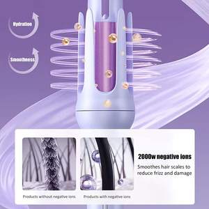 Fer à boucler automatique rotatif 2025 – 4 températures, sans fil, portable, rapide, sans chaleur, pour des boucles parfaites - Product Image 2